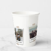 Gepersonaliseerde beste vrienden 4 Foto Aangepast  Papieren Bekers (Rechts)