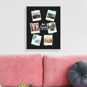 Gepersonaliseerde beste vrienden 6 Foto Aangepast  Canvas Afdruk (Insitu (Woonkamer))