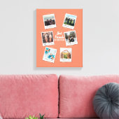 Gepersonaliseerde beste vrienden 6 Foto Aangepast  Canvas Afdruk (Insitu (Woonkamer))