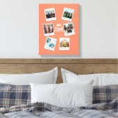 Gepersonaliseerde beste vrienden 6 Foto Aangepast  Canvas Afdruk (Insitu (Slaapkamer))