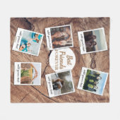 Gepersonaliseerde beste vrienden 6 Foto Aangepast  Fleece Deken (Voorkant (Horizontaal))