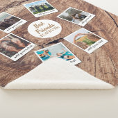 Gepersonaliseerde beste vrienden 6 Foto Aangepast  Sherpa Deken (3/4)