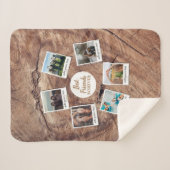 Gepersonaliseerde beste vrienden 6 Foto Aangepast  Sherpa Deken (Voorkant (horizontaal))