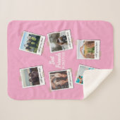 Gepersonaliseerde beste vrienden 6 Foto Aangepast  Sherpa Deken (Voorkant (horizontaal))