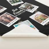 Gepersonaliseerde beste vrienden 6 Foto Aangepast  Sherpa Deken (3/4)