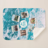 Gepersonaliseerde beste vrienden 6 Foto Aangepast  Sherpa Deken (Voorkant (horizontaal))