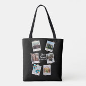 Gepersonaliseerde beste vrienden 6 Foto Aangepast  Tote Bag (Achterkant)