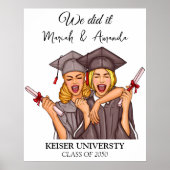 Gepersonaliseerde beste vrienden Afstuderen, Besti Poster (Voorkant)