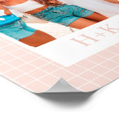 Gepersonaliseerde Beste Vrienden Foto Pastel Boho Poster (Hoek)