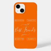 Gepersonaliseerde beste vrienden Modern Case-Mate iPhone Case (Achterkant)