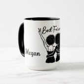 Gepersonaliseerde beste vrienden mok (Voorkant links)