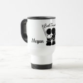 Gepersonaliseerde beste vrienden reisbeker (Voorkant links)