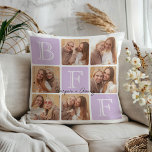 Gepersonaliseerde beste vrienden voor altijd 6 Fot Kussen<br><div class="desc">Vier je onbreekbare band met dit "Best Friends Forever" fotokussen! Met gedurfde "BFF"-letters en ruimte voor 6 van uw favoriete foto's, kunt u met dit ontwerp uw eigen persoonlijke aandenken creëer. Voeg je namen of een oprecht bericht toe om het uniek voor jou te maken. Dit kussen is een attent...</div>