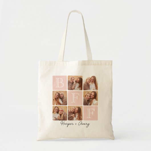 Gepersonaliseerde beste vrienden voor altijd 6 Fot Tote Bag (Voorkant)