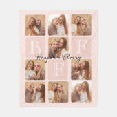 Gepersonaliseerde beste vrienden voor altijd 9 Fot Fleece Deken (Voorkant)