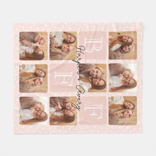 Gepersonaliseerde beste vrienden voor altijd 9 Fot Fleece Deken (Voorkant (Horizontaal))