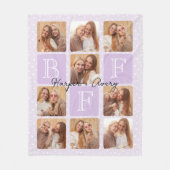 Gepersonaliseerde beste vrienden voor altijd 9 Fot Fleece Deken (Voorkant)