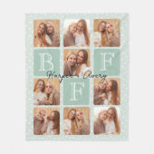 Gepersonaliseerde beste vrienden voor altijd 9 Fot Fleece Deken (Voorkant)