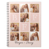 Gepersonaliseerde beste vrienden voor altijd 9 Fot Notitieboek (Voorkant)
