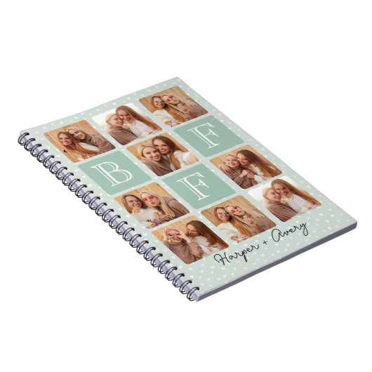 Gepersonaliseerde beste vrienden voor altijd 9 Fot Notitieboek (Rechterzijde)
