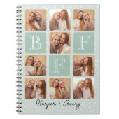Gepersonaliseerde beste vrienden voor altijd 9 Fot Notitieboek (Voorkant)