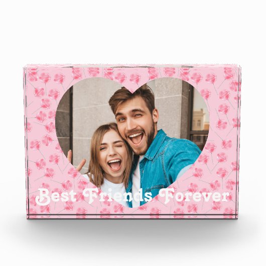 Gepersonaliseerde beste vrienden voor altijd fotoblokken (Voorkant)