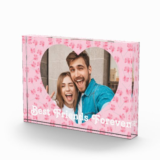 Gepersonaliseerde beste vrienden voor altijd fotoblokken (Rechts)