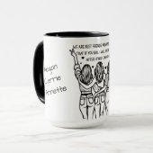 Gepersonaliseerde beste vrienden voor altijd mok (Voorkant links)