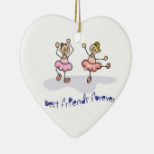 GEPERSONALISEERDE BESTE VRIENDEN VOOR BUITENLANDSE KERAMISCH ORNAMENT (Rechts)