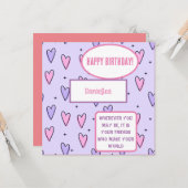 Gepersonaliseerde beste vriendenkaart voor de gebo kaart (Voorkant / Achterkant in situ)