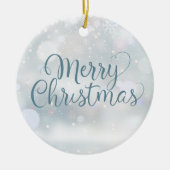 Gepersonaliseerde beste vriendenkring kerstmis keramisch ornament (Voorkant)