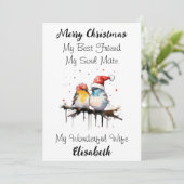 Gepersonaliseerde beste vrouw ooit kerst Kaart (Staand voorkant)