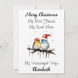 Gepersonaliseerde beste vrouw ooit kerst Kaart