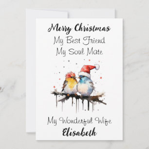 Gepersonaliseerde beste vrouw ooit kerst Kaart