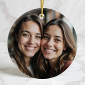 Gepersonaliseerde Bestie-foto Keramisch Ornament