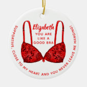 Gepersonaliseerde Bestie-foto Keramisch Ornament (Voorkant)