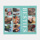 Gepersonaliseerde Bestie Gift | Beste vriend Fleece Deken (Voorkant (Horizontaal))