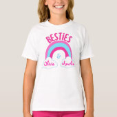 Gepersonaliseerde Besties BFF Beste vrienden T-Shi T-shirt (Voorkant)