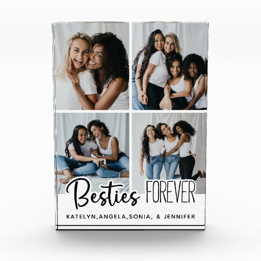 Gepersonaliseerde Besties BFF Beste vrienden voor  Fotoblokken (Voorkant)