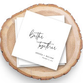 Gepersonaliseerde Betere Together Wedding Napkins Servet