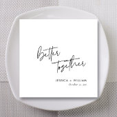 Gepersonaliseerde Betere Together Wedding Napkins Servet