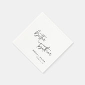 Gepersonaliseerde Betere Together Wedding Napkins Servet (Hoek)