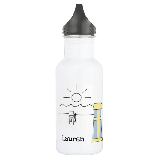 Gepersonaliseerde Bethany Beach Waterfles (Links)