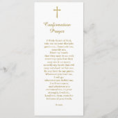 Gepersonaliseerde bevestiging Meisje Gebed Kaart (Achterkant)