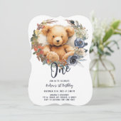 Gepersonaliseerde bewerkbare 1e Verjaardagsjongen  Kaart (Staand voorkant)