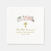 Gepersonaliseerde bewerkbare Eerste Heilige Commun Servet (Voorkant)