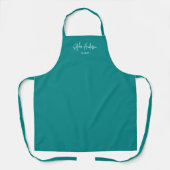 Gepersonaliseerde bewerkbare kleuren Trendy modern Schort (Voorkant)