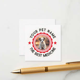 Gepersonaliseerde bewerkbare Pet Lovers Informatiekaartje