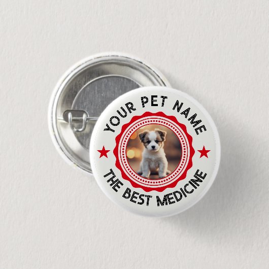 Gepersonaliseerde bewerkbare Pet Lovers Ronde Button 3,2 Cm (Voorkant /achterkant)
