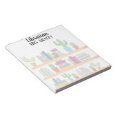 Gepersonaliseerde bibliothecaris Terug naar school Notitieblok (Schuin)